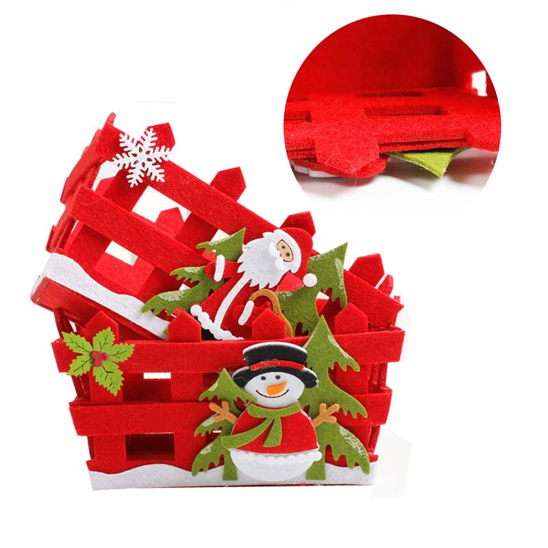 Eco Friendly Dekorative Geschenkkorb Weihnachten Felt Basket